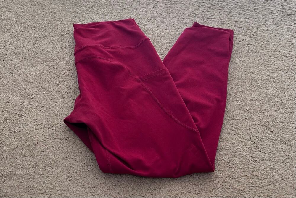 Pattern Hour Womens XL Red Leggings